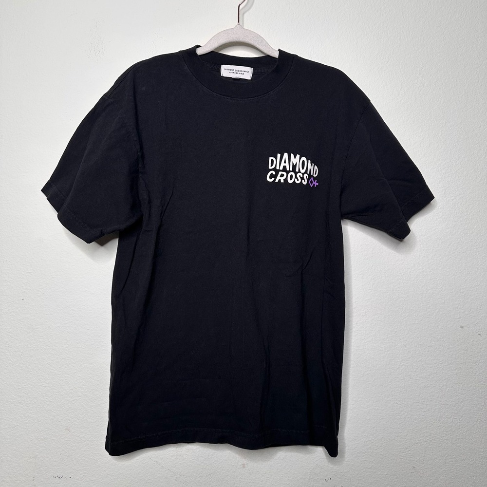 Diamond Cross Black Short Sleeve Tee